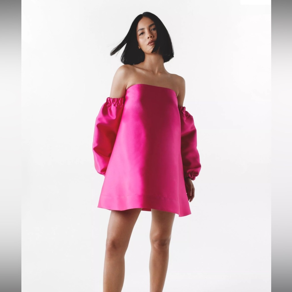 Nasty Gal Puff Sleeve Mini Dress